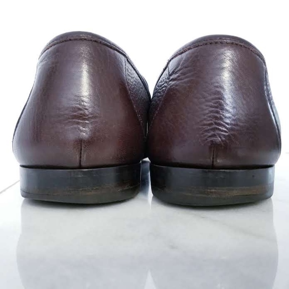 Allen Edmonds FIRENZE Horse Bit Loafer Brown 13 D - Picture 7 of 8